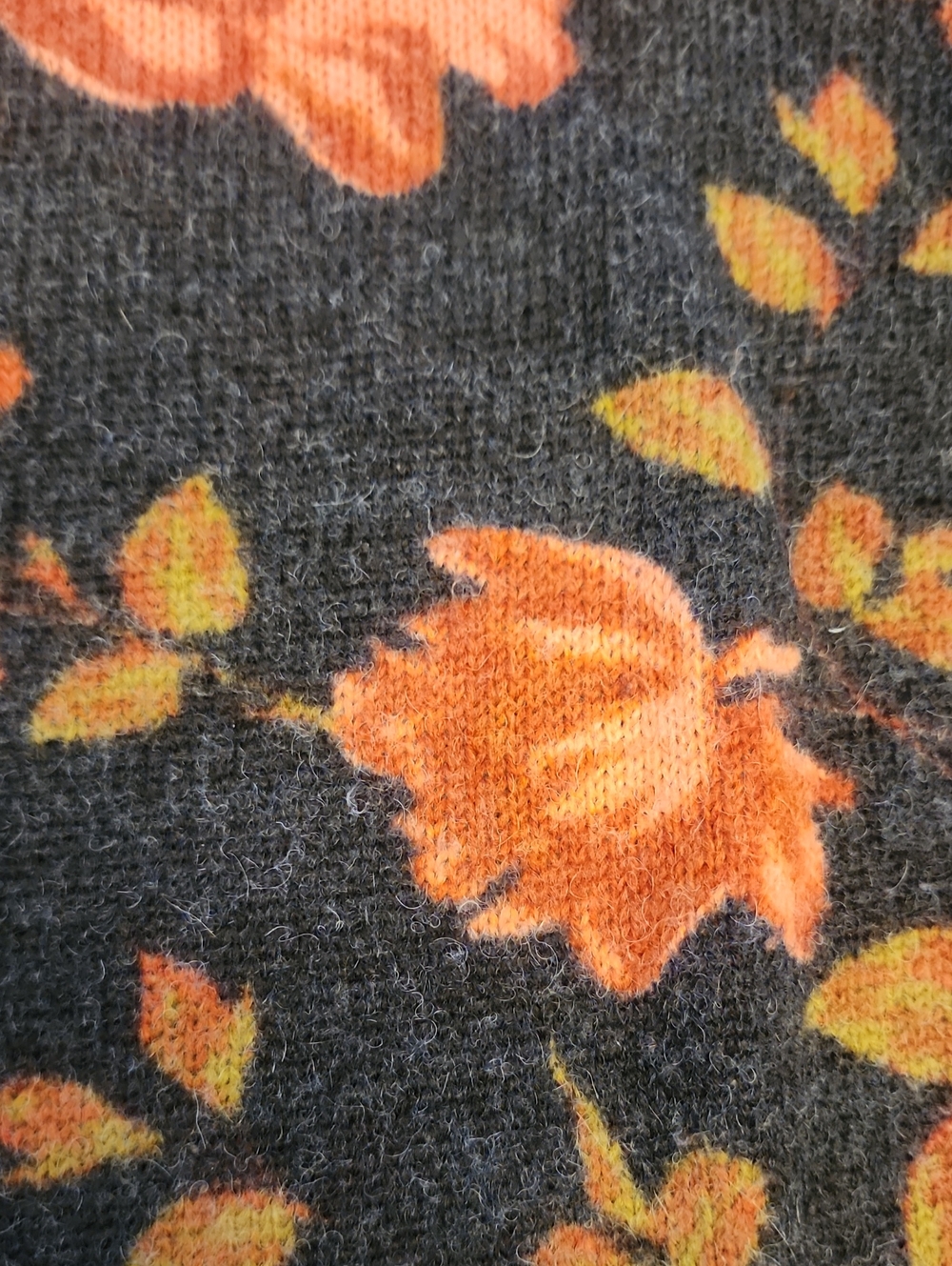 CeCe Black Floral Crewneck Sweater - Picture 16 of 16